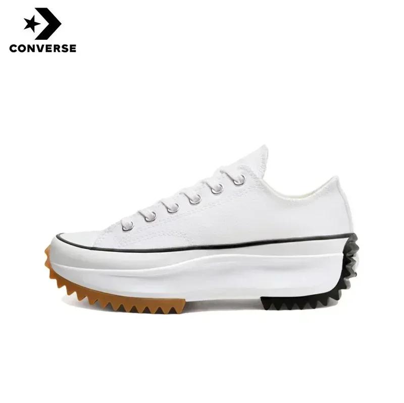 2025 Converse Run Star blanc noir gomme 168817C Absorption des chocs résistant à l'usure haut semell