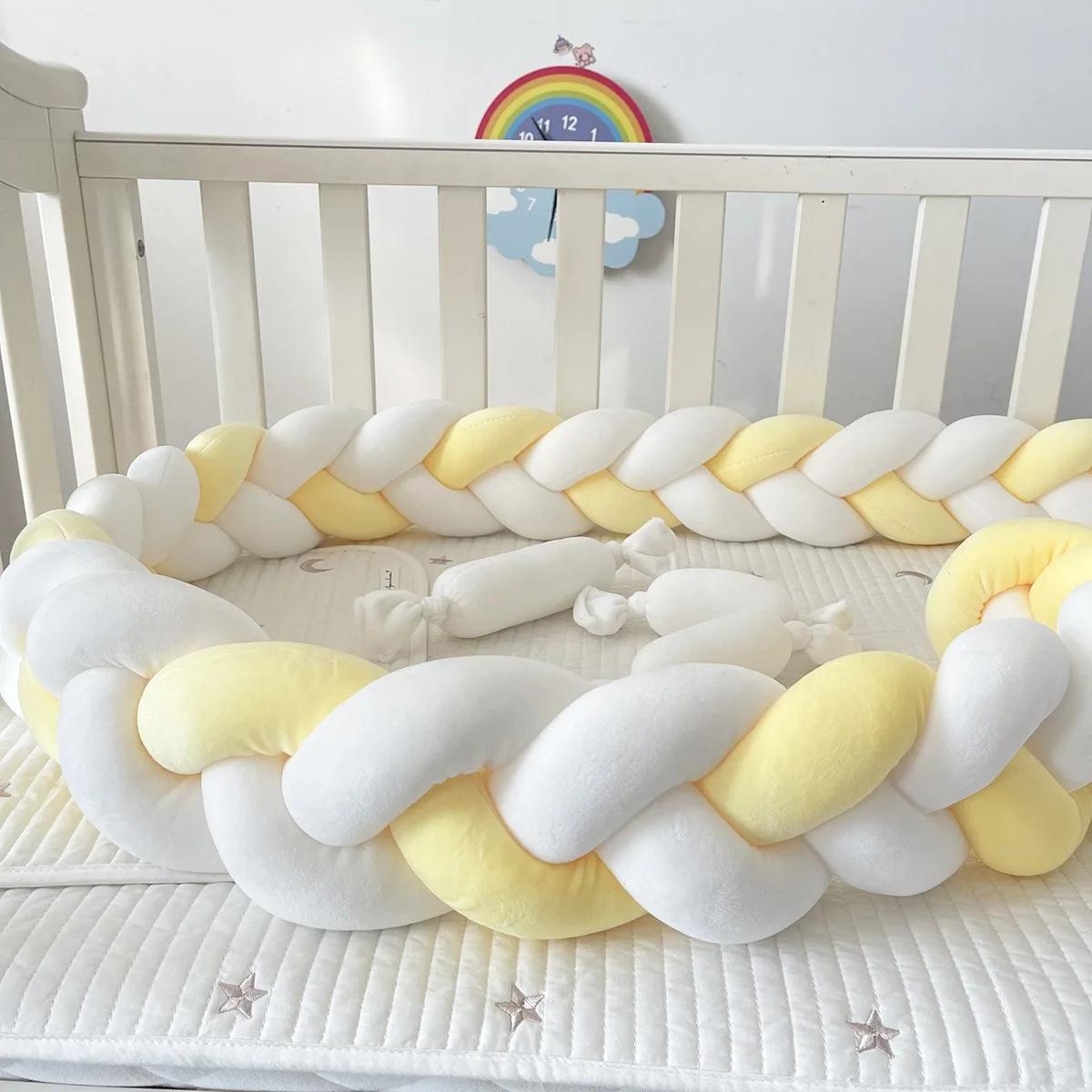 1M/2M/3M/4M bébé berceau pare-chocs protecteur lit tresse noeud coussin pour nourrissons enfants act