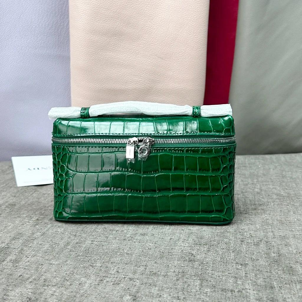Sac à main en cuir pour femmes, sac à bandoulière de petite taille 19CM, pochette à motif Crocodile,