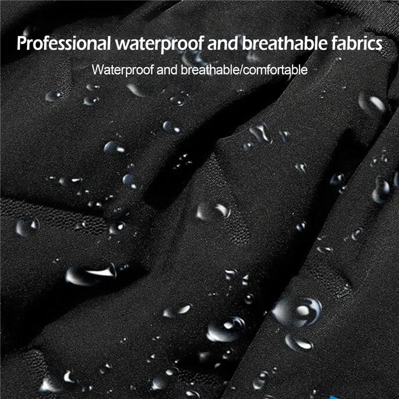 Hiver hommes peluche épais polaire imperméable pantalons de survêtement coupe-vent pantalons décontr