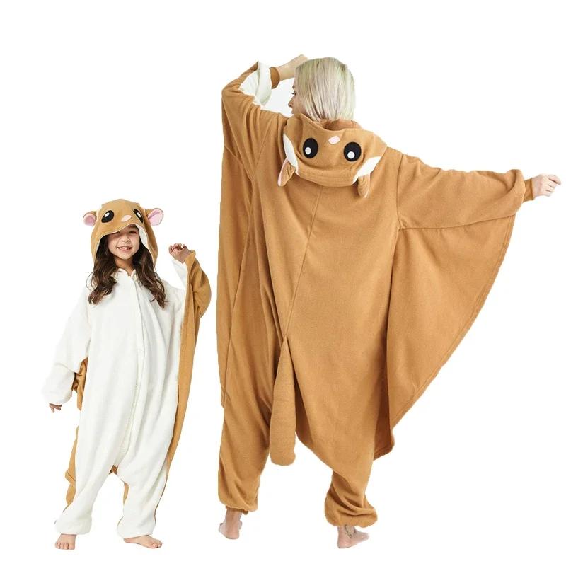 Enfants drôle dessin animé Cosplay Onesie bébé Animal Halloween Pyjamas garçons filles mignon écureu