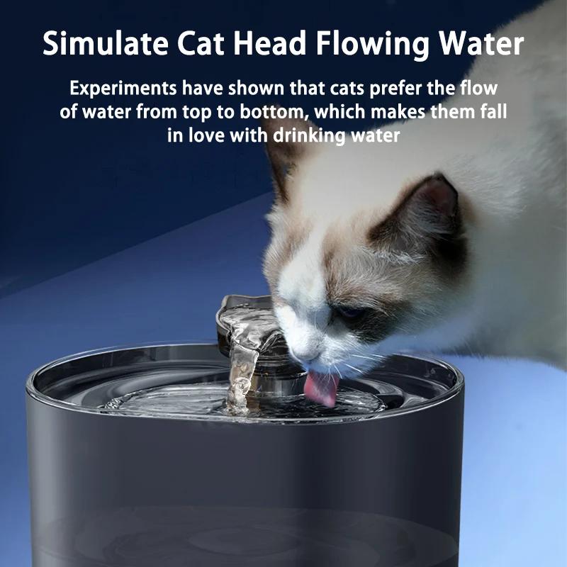Fontaine d'eau pour chat, Recirculation automatique, distributeur d'eau pour chien et chat, pompe él
