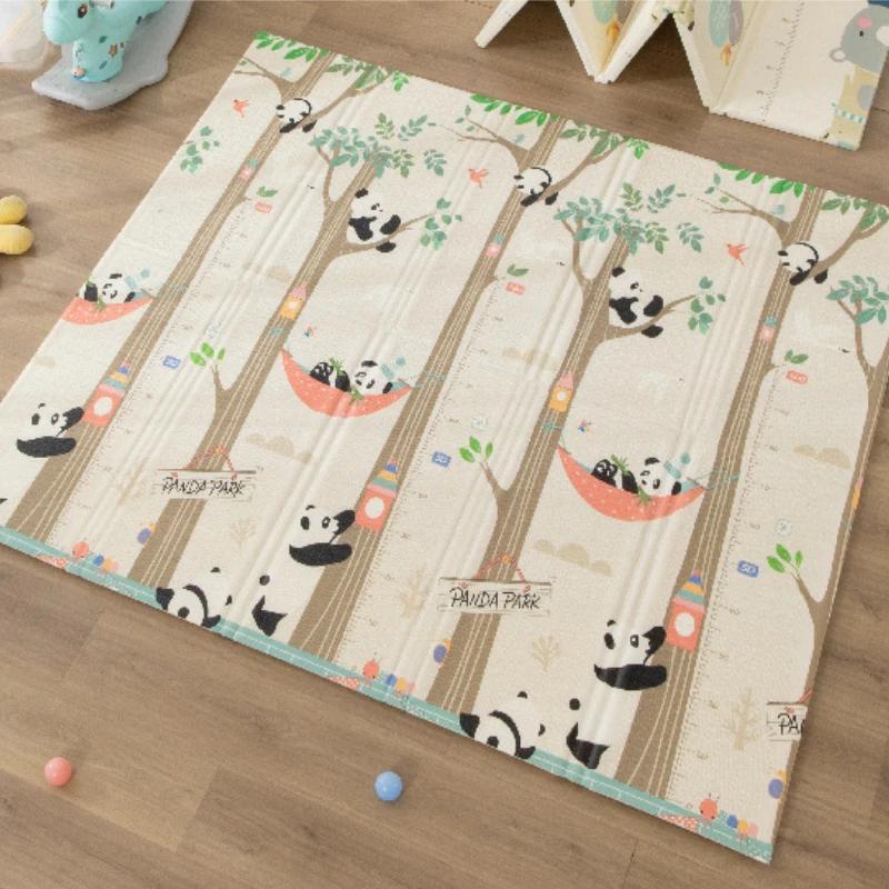 Tapis de jeu rampant pour bébé, 2cm d'épaisseur, motif Double face, pour activité, gymnastique, anti