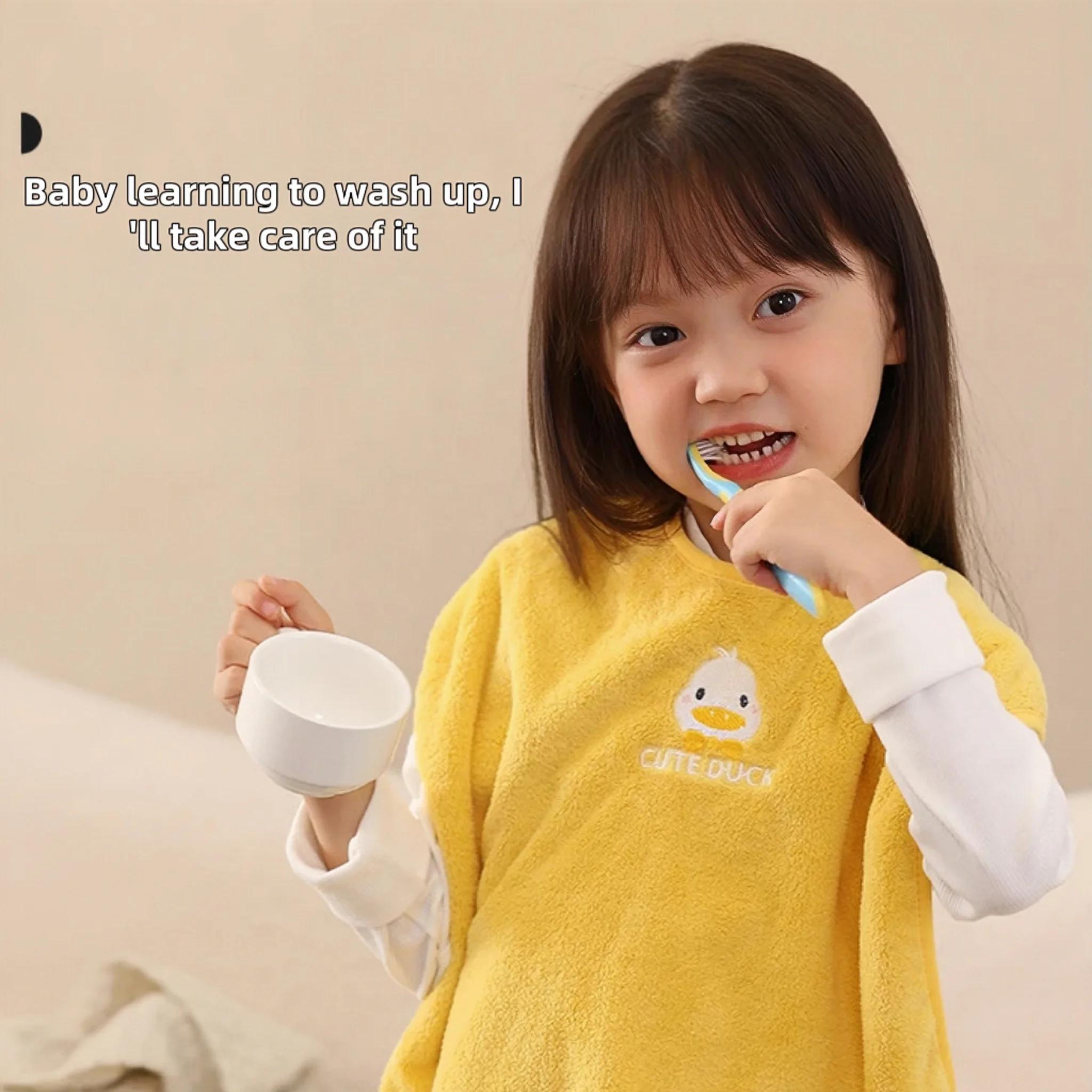 Bavoir de toilettage pour enfants, 0 agent fluorescent, serviette douce et respectueuse de la peau,