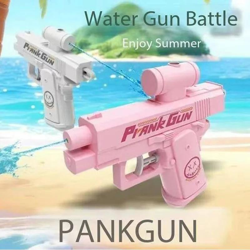 Pistolet à eau inverse Double face drôle-jouet de farces d'été, Mini pulvérisateur d'eau tactique po