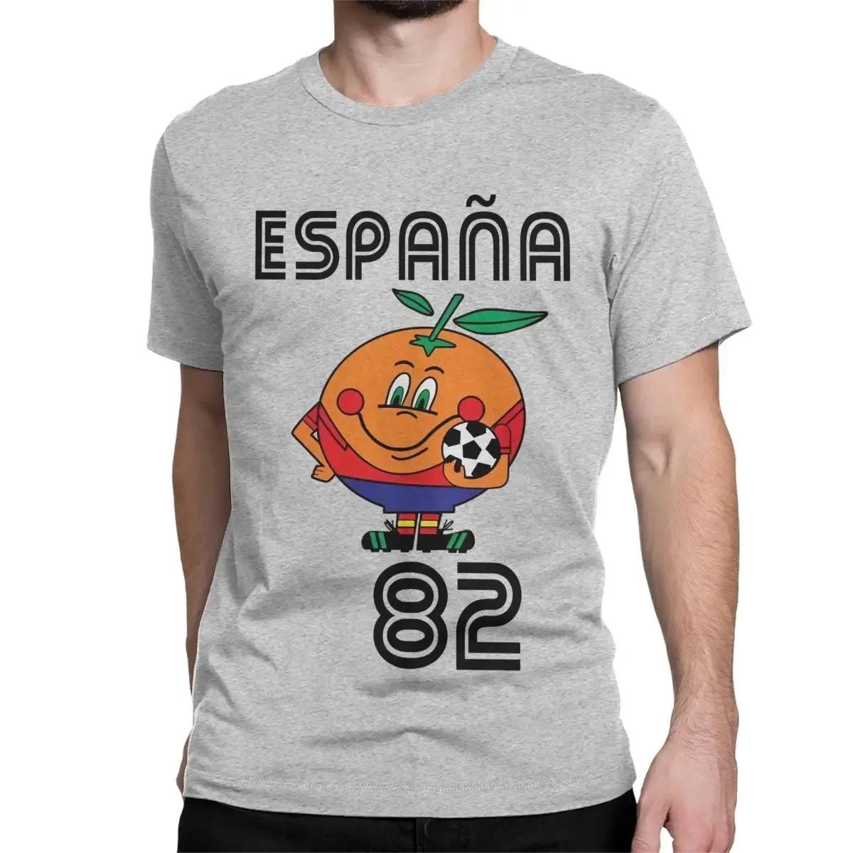 Naranjito T-shirt homme haute qualité col rond espagne 82 mascotte espagnole 1982 Football T-shirt h