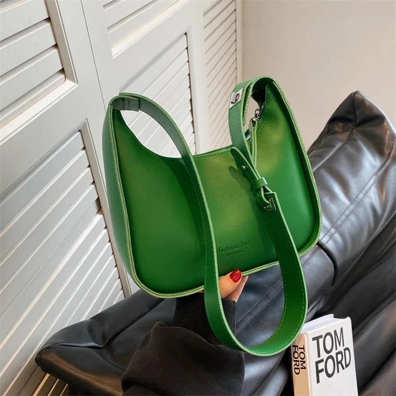 Sac sous les bras polyvalent pour femme, sac décontracté Bergame, initié, marée, mode haut de gamme,