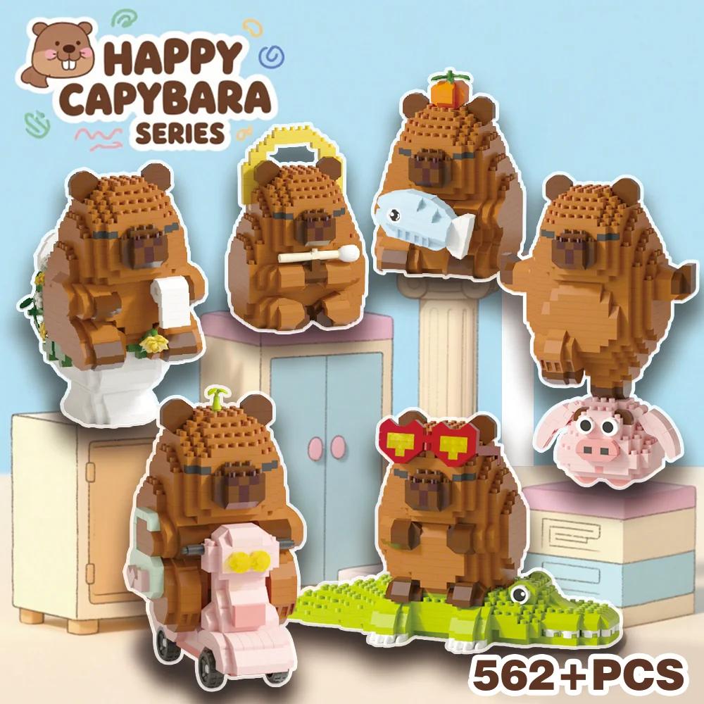 "Ensemble de blocs de construction Capybara-modèle de bricolage de cochon d'inde d'eau mignon | Jo