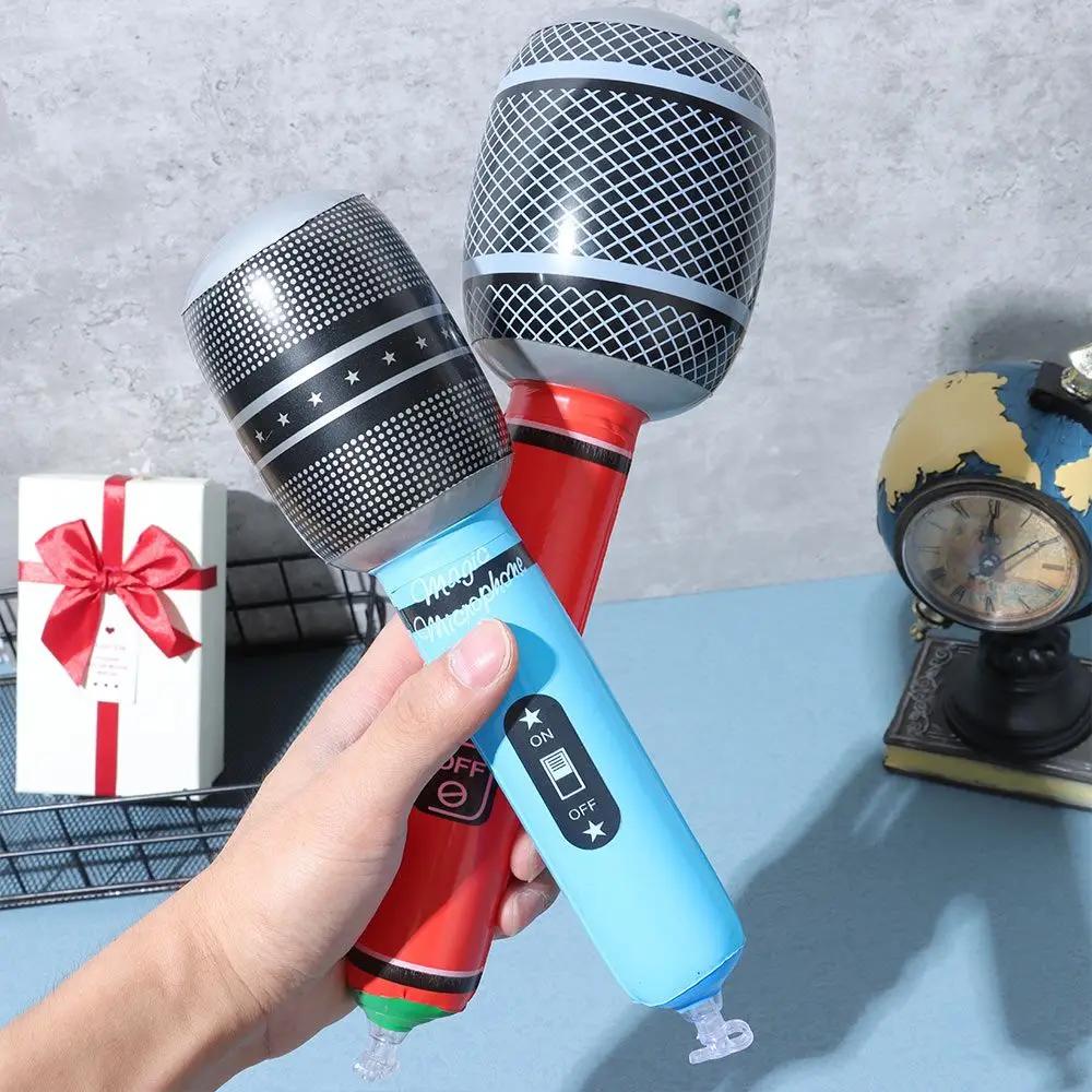 Microphones Gonflables, 12 Pièces, Accessoires de Microphone Gonflables, Jouets pour ixMusicale Inte