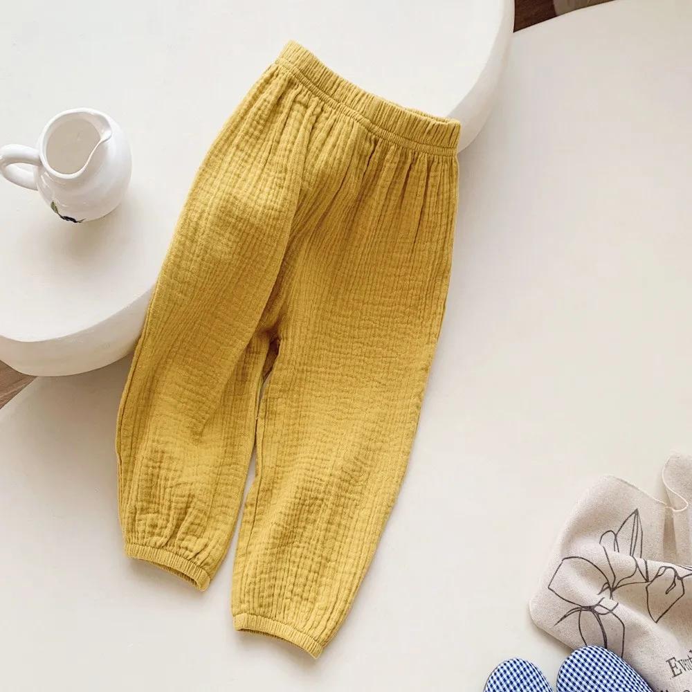 Printemps été pantalon résistant aux moustiques enfant en bas âge nouveau pantalon ample décontracté
