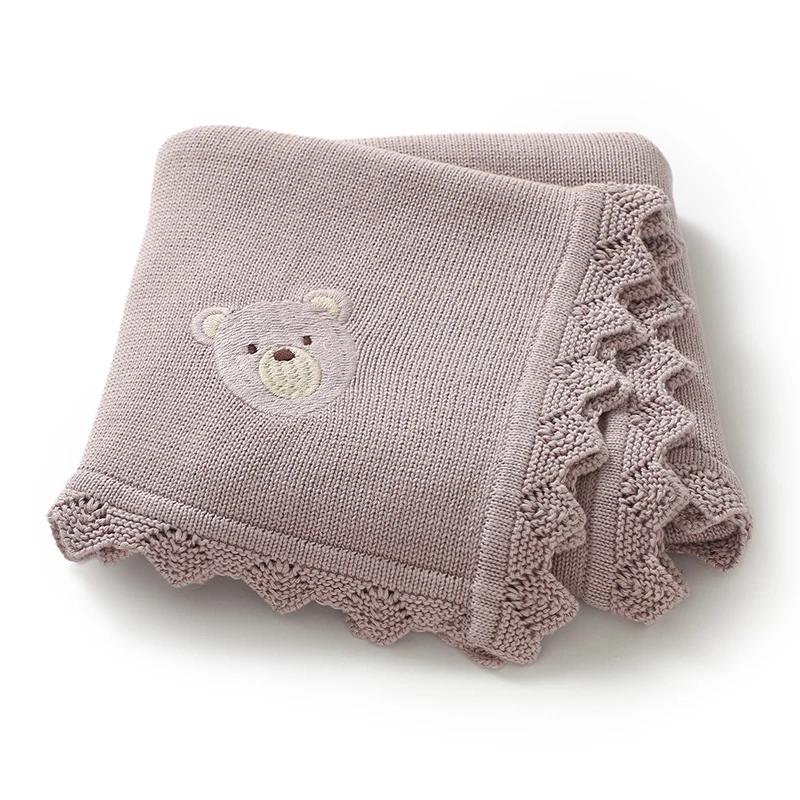 Couvertures en coton avec motif de dessin animé pour nouveau-né, couvertures de couchage pour bébé,