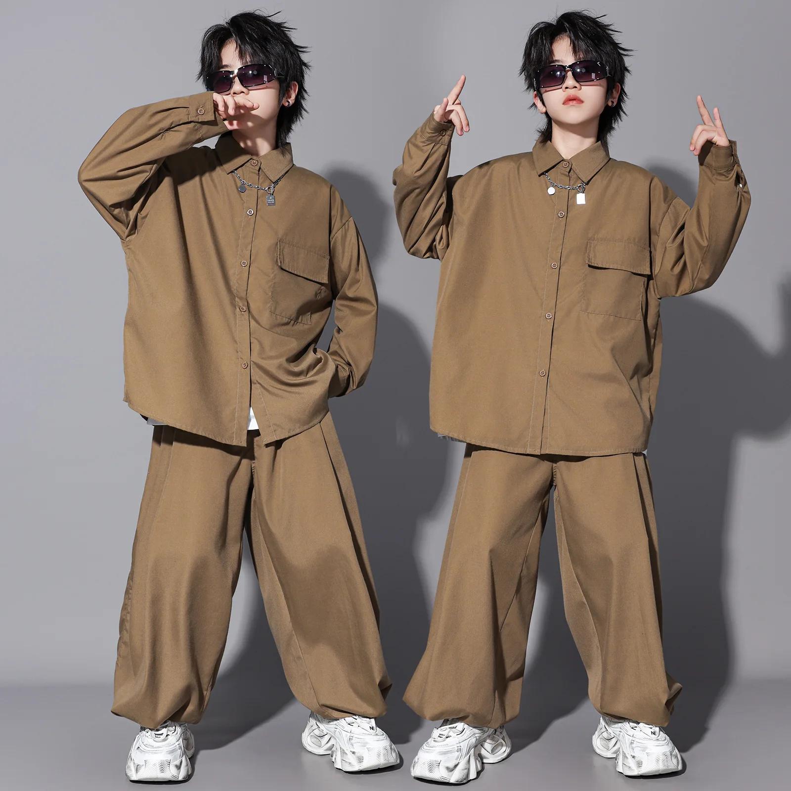 Ensembles de vêtements pour enfants, garçons et filles, streetwear, hip-hop, décontractés, manches l