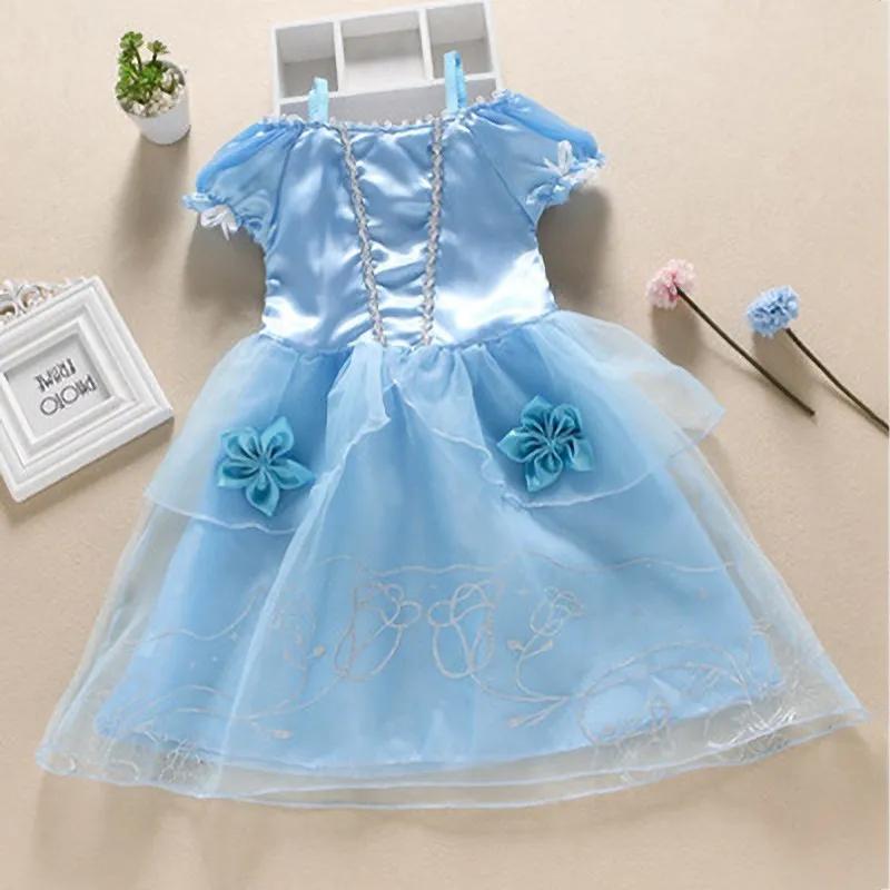 Robe de princesse pour filles, cendrillon, blanche-neige, aurore Sofia raiponce, Costume d'halloween