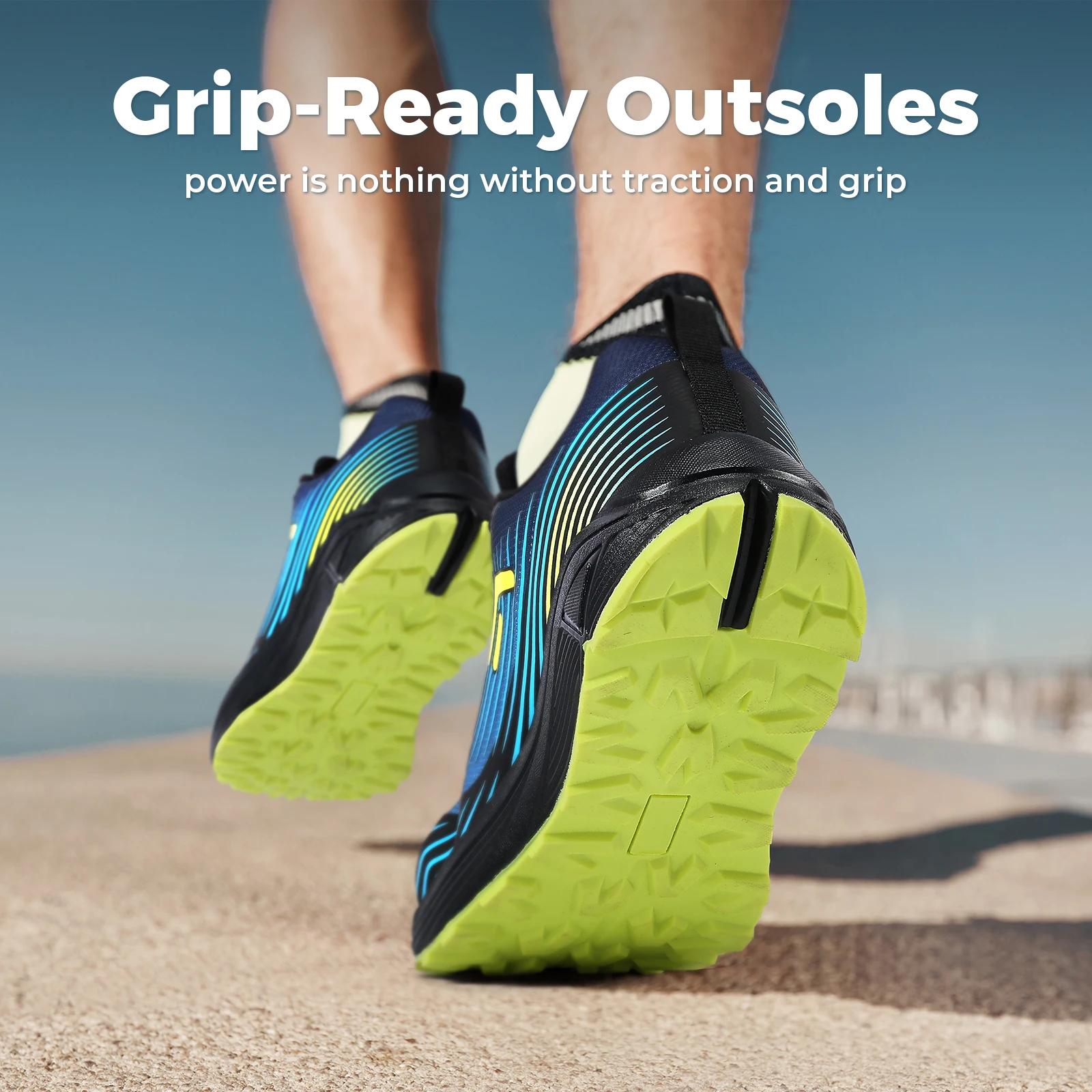 Fitville Trail – chaussures de sport respirantes et larges pour hommes, baskets de course à pied ave