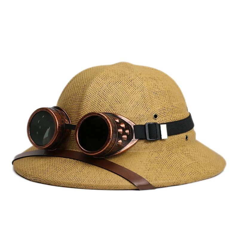 Casque d'été chapeau de paille en plein air hommes et femmes voyage chapeau personnalisé chapeau de