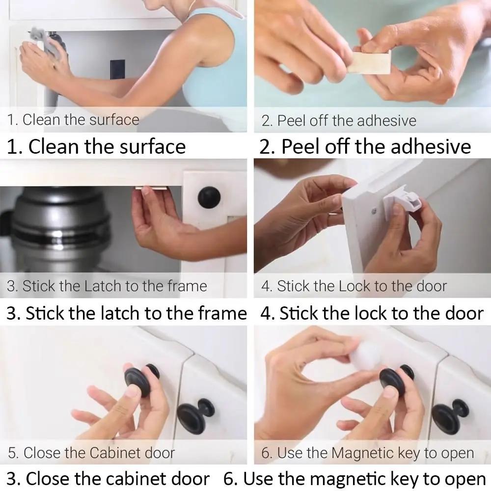 Serrure magnétique pour enfants, Protection pour enfants, serrure de sécurité pour bébé, loquet de t
