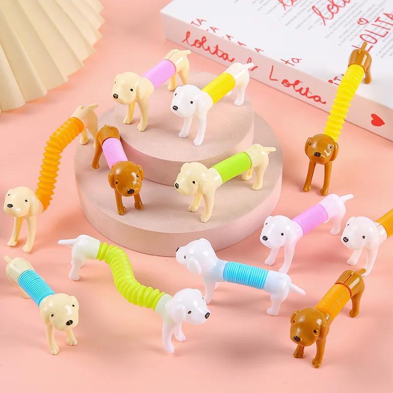 Tubes Pop extensibles pour chien, 10 pièces, anti-Stress, jouet pour enfants, cadeaux de fête d'anni