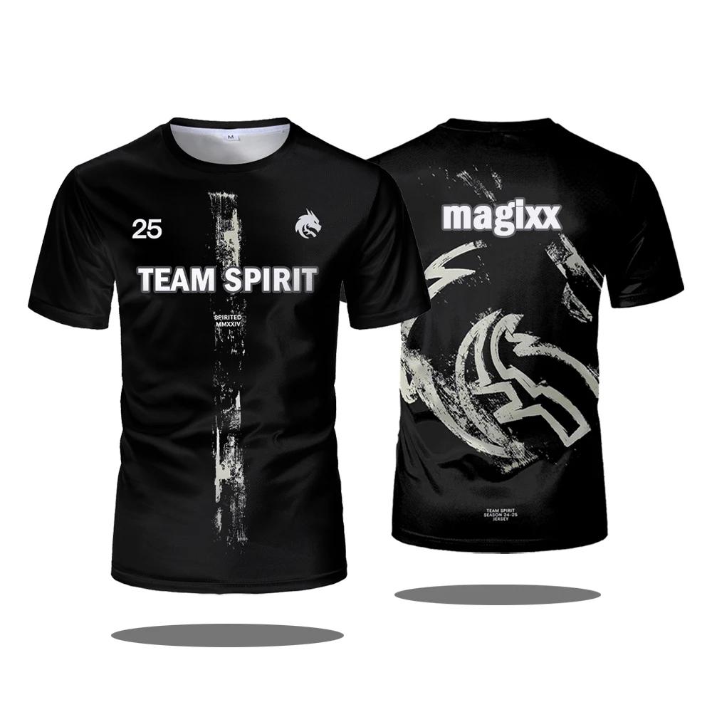 Équipe Esprit 2025 Nouveaux Maillots CS2 Esports Uniformes Donk T Shirts CSGO Jeu Formation Vêtement