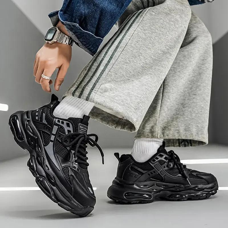 2026 Nouveaux hommes baskets décontracté athlétique marche baskets mâle noir haute qualité tendance