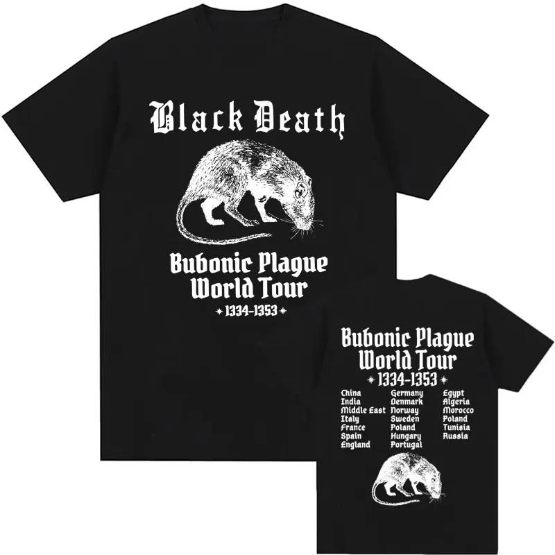 Bubonic World Tour 2024 t-shirts hommes femmes décontracté drôle Meme gothique T-shirt mode Vintage