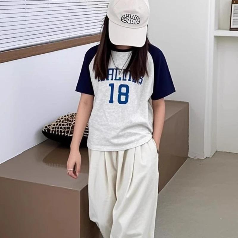 T-shirt d'été en coton à manches courtes pour bébés filles, motif dessin animé, haut tendance, nouve