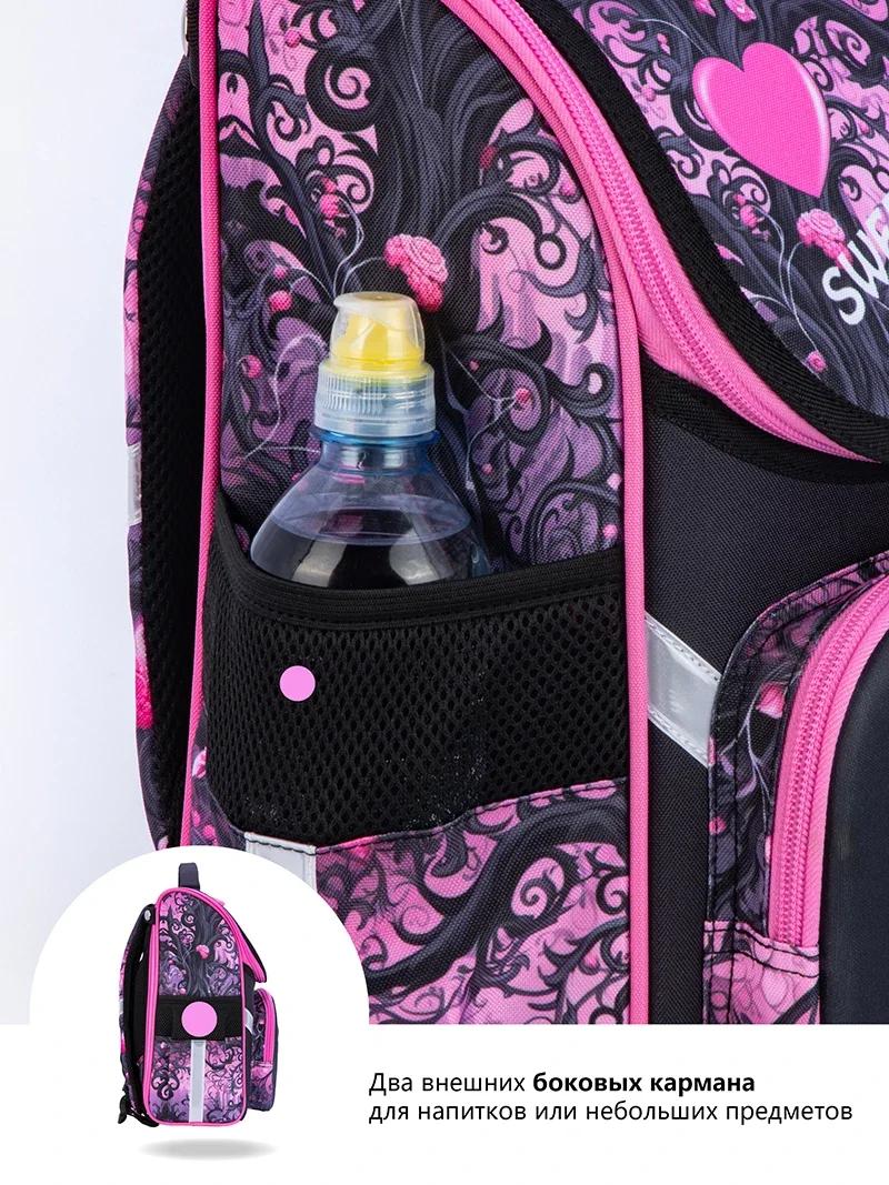 Sac à dos scolaire Orth4WD Cartoon Cat pour filles, cartable pour enfants, sac à livres pour femmes,