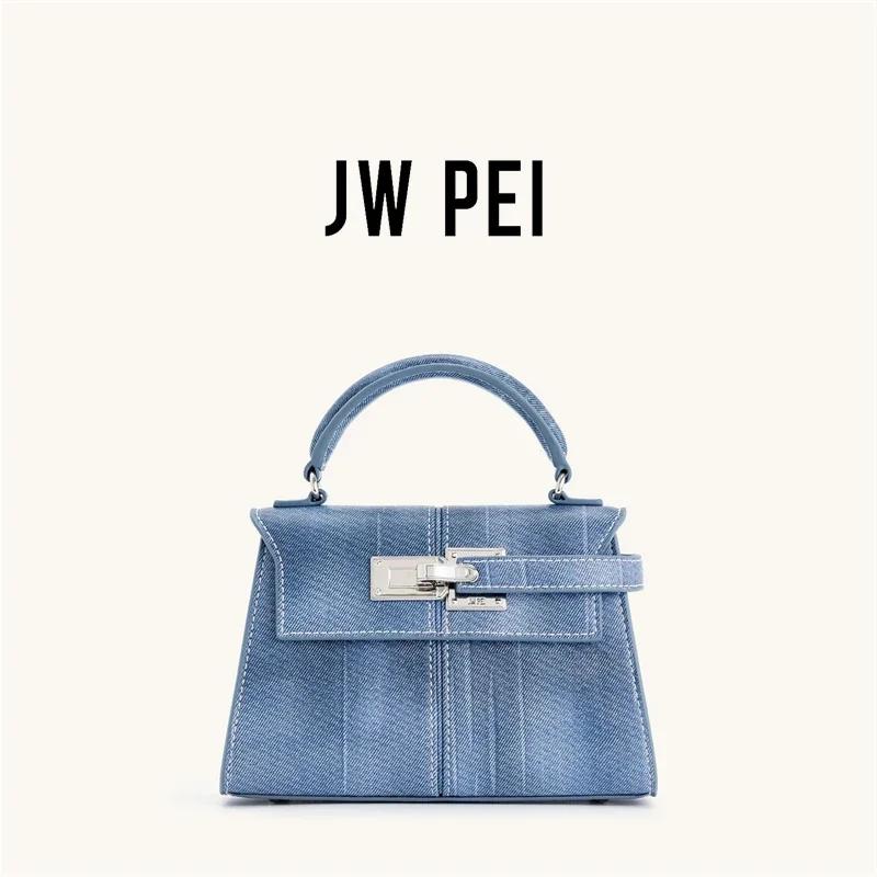 Sac à main femme JW PEI Elise – Nouveau sac fourre-tout en jean bleu tendance 2026 – Petit sac bando
