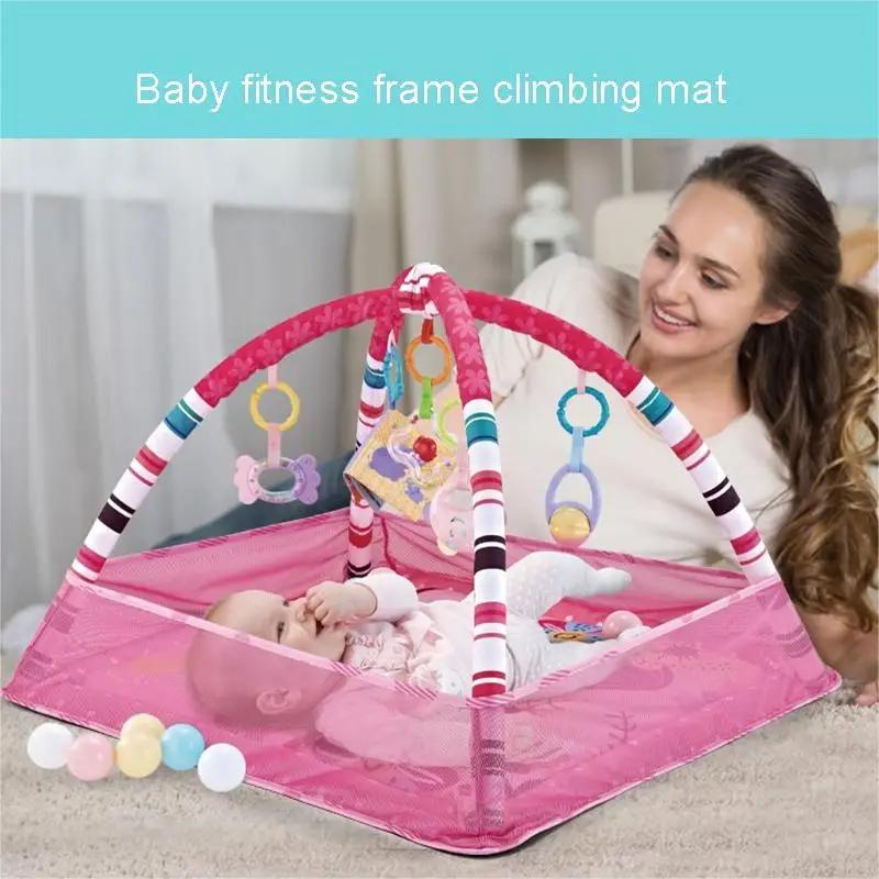 Cadre de Fitness pour bébé, couverture de jeu pour ramper, éducation précoce, Puzzle, tapis rampant