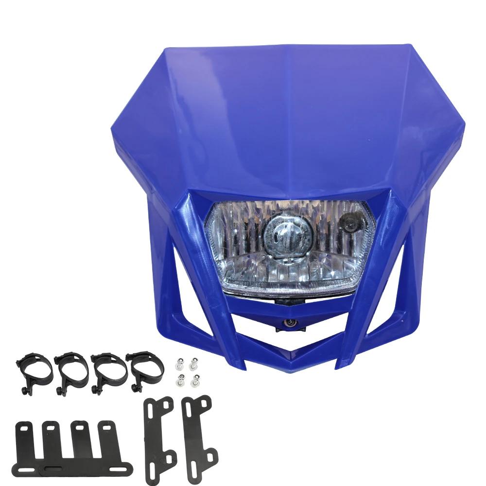 Para honda xr 250 crf 450 yamaha wr placa de farol de motocicleta enduro acessórios de bicicleta de