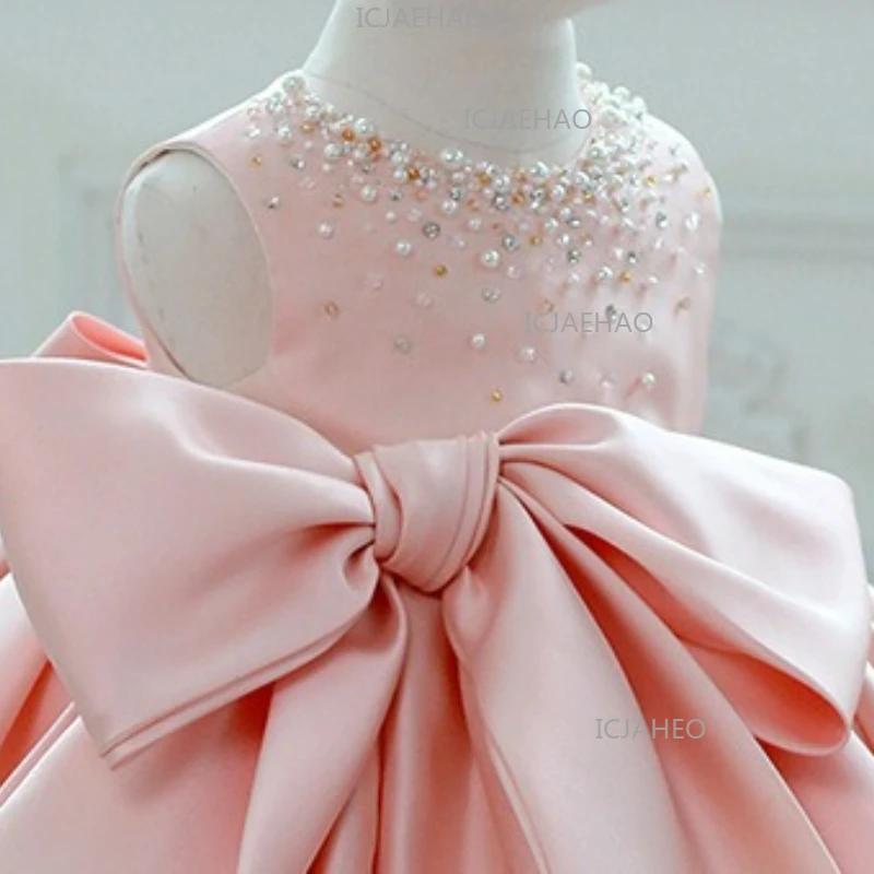 Robe de Princesse Tutu Rose Style Coréen pour Bébé Fille, Tenue de Fête Formelle pour Enfants d'un A