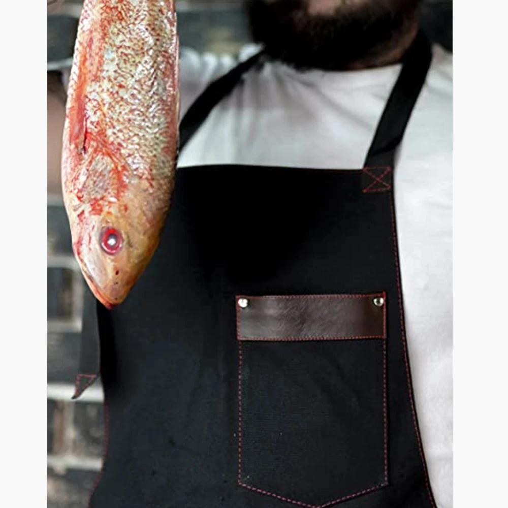 Tablier de cuisine de haute qualité pour Chef professionnel tablier de cuisine imperméable pour homm
