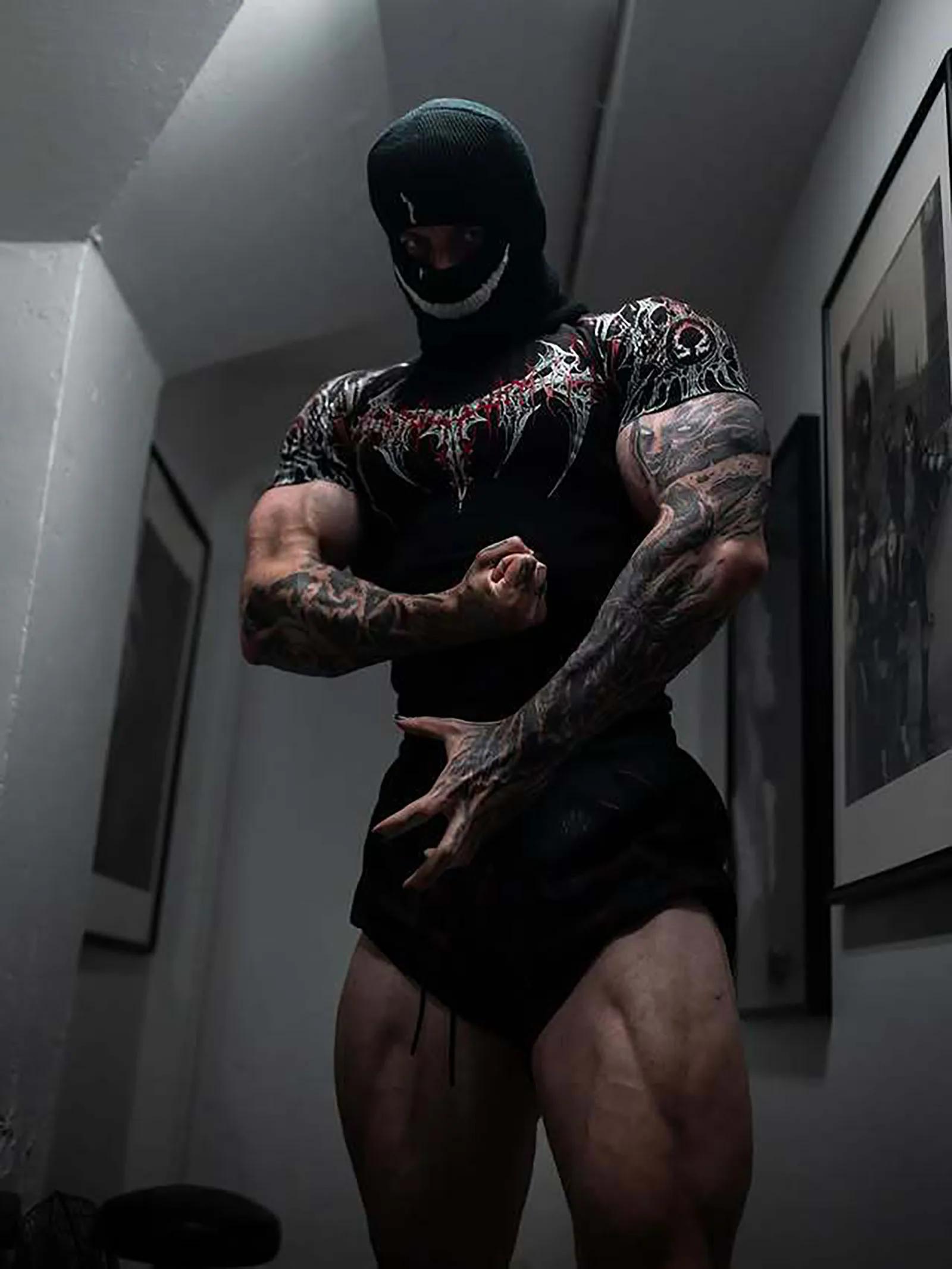 T-shirt de gymnastique pour hommes, haute élasticité et séchage rapide, haut d'entraînement de muscu