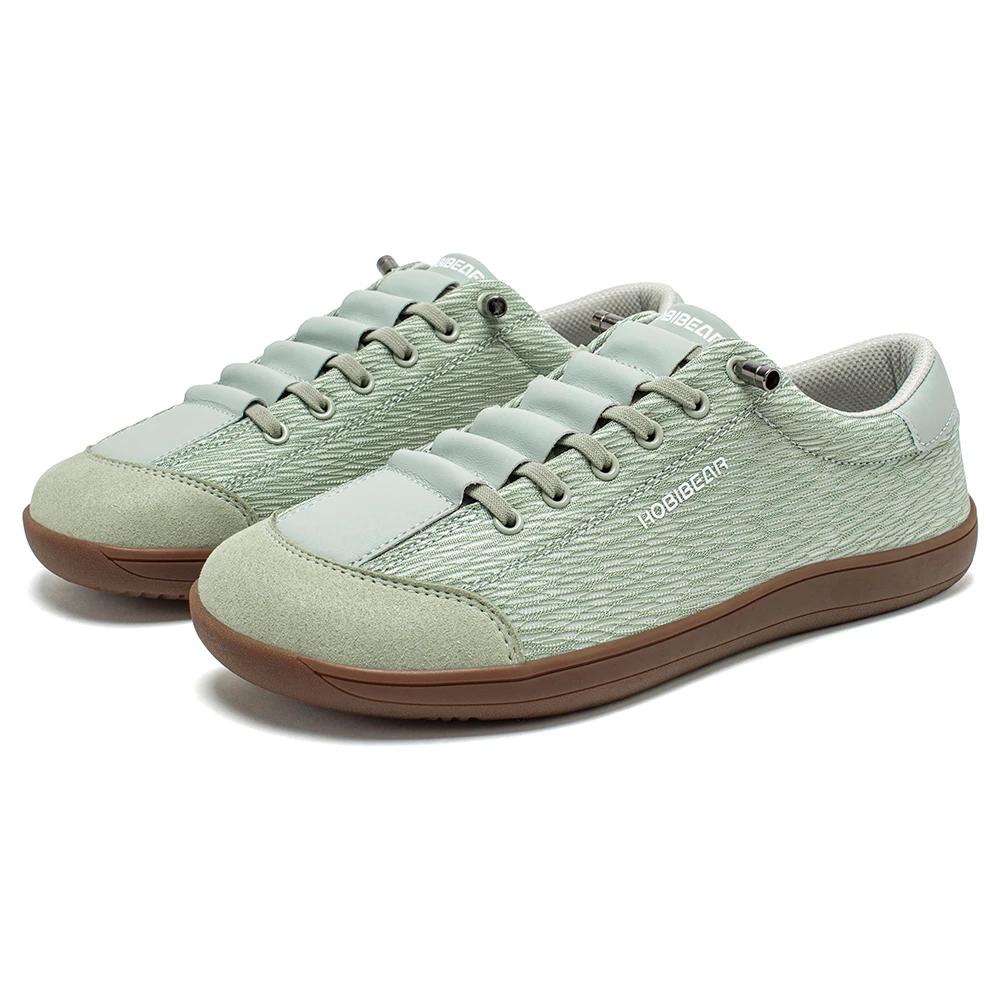 HOBIBEAR pieds nus chaussures à bout large unisexe zéro goutte minimaliste baskets respirant maille
