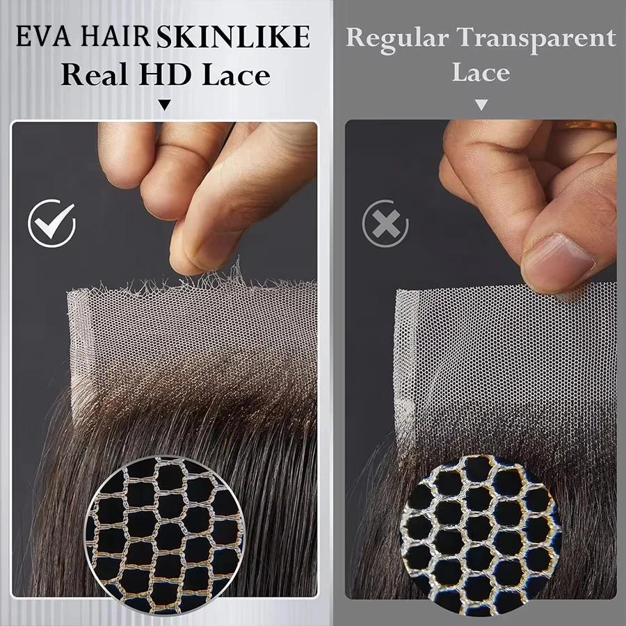 100% réel HD dentelle fermeture 2x6 séparation profonde HD dentelle fermetures de cheveux humains ch