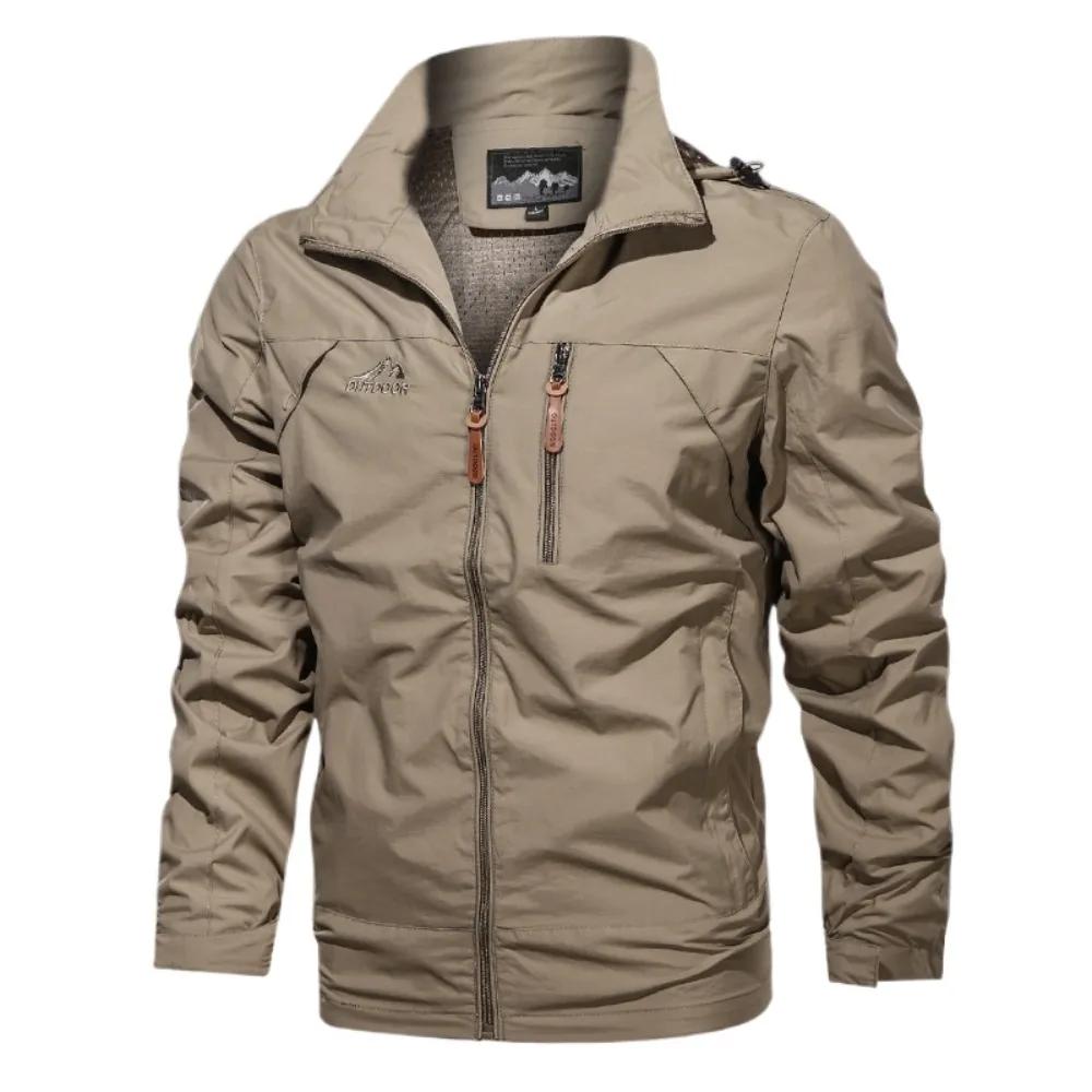 Coupe-vent hommes veste tactique imperméable à capuche en plein air manteau sport militaire terrain
