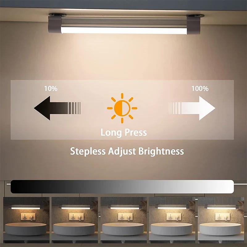 Lampe Portable Haute Puissance, Tube Rechargeable 120W, Éclairage Froid/Chaud, Attraction Magnétique