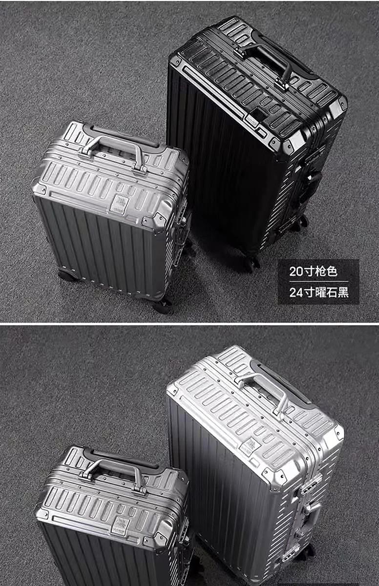 Valise Little Diamond, cadre en aluminium massif, boîte de voyage résistante aux rayures et à l'usur