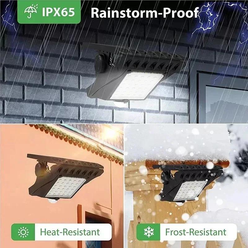 Lampe solaire LED d'extérieur à clipser avec détecteur de mouvement, étanche IP65, pour clôture, ter