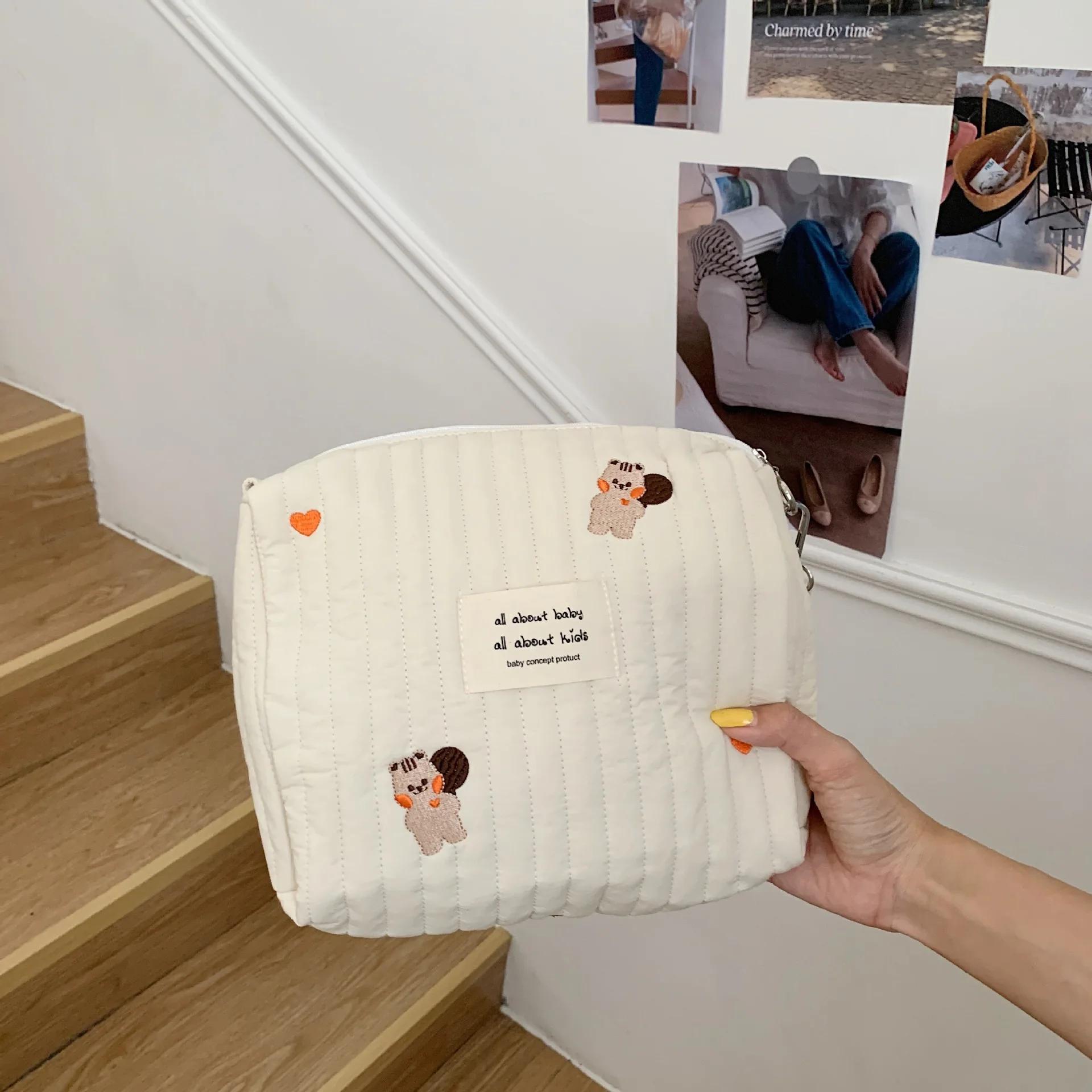 Ins coton sac à couches pour poussette sac suspendu articles pour bébé caddie à couches organisateur