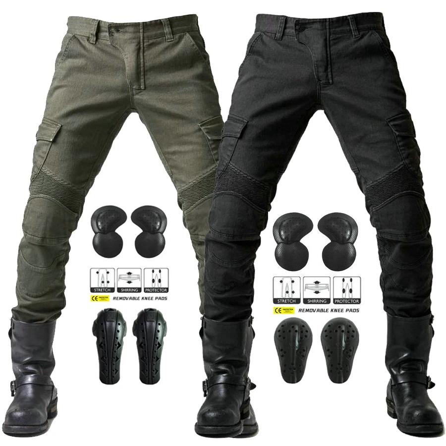 Nouveau Jean Moto Noir Homme 2026 avec Protection Amovible pour la Conduite sur Route, Quatre Saison