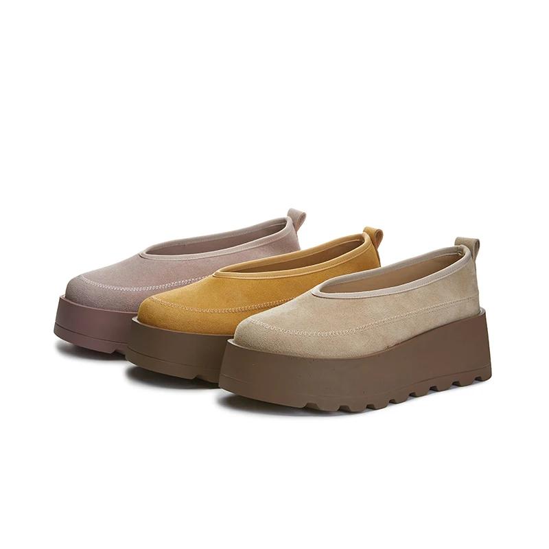 AIYUQI 2026 Mocassins pour femmes, chaussures à plateforme à semelle épaisse, grandes tailles, style