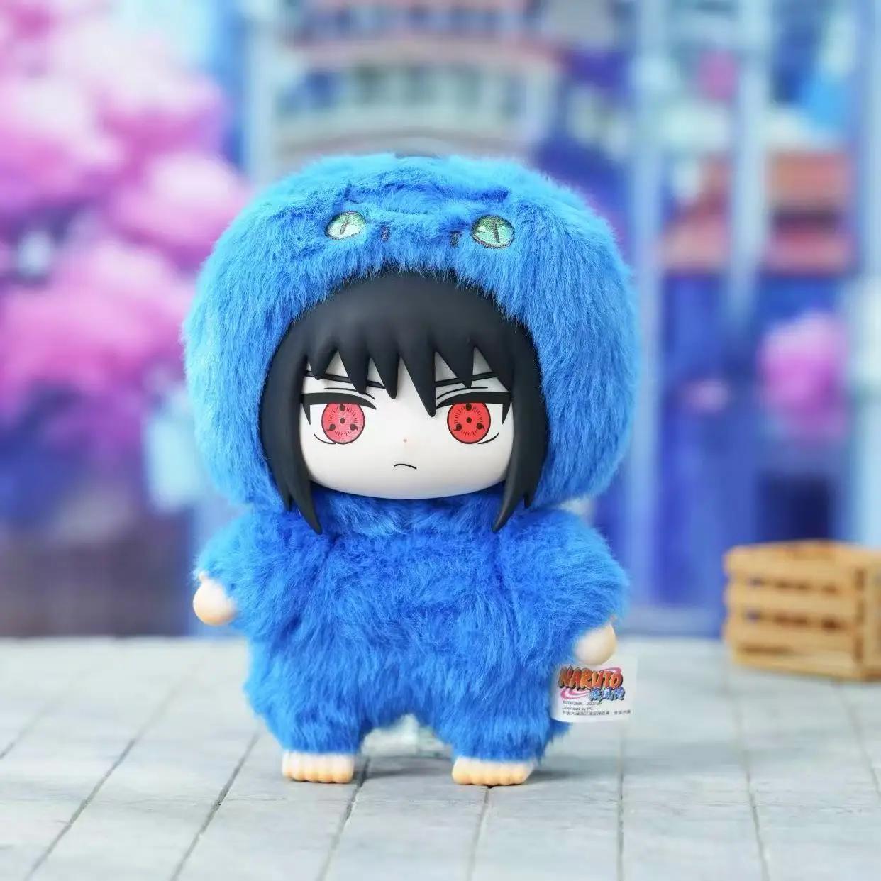 Nouveau Naruto Shippuden bête fête série peluche poupée boîte aveugle Chibi Kakashi Sasuke Surprise