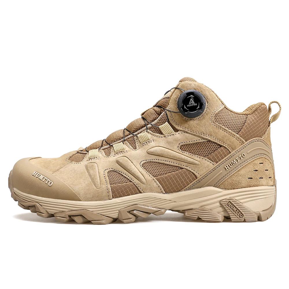 HUMTTO – chaussures de randonnée en cuir imperméables pour hommes, baskets d'extérieur, de Camping,