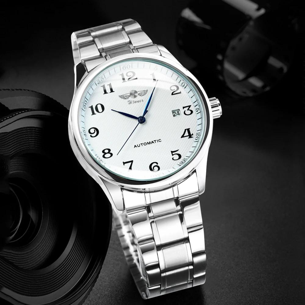 WINNER – montre d'affaires pour hommes, classique, rétro, automatique, mécanique, marque de luxe, br