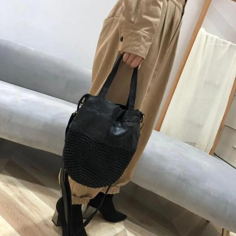 Sac à bandoulière en cuir véritable pour femmes, nouveaux produits d'été, fait à la main, couche de