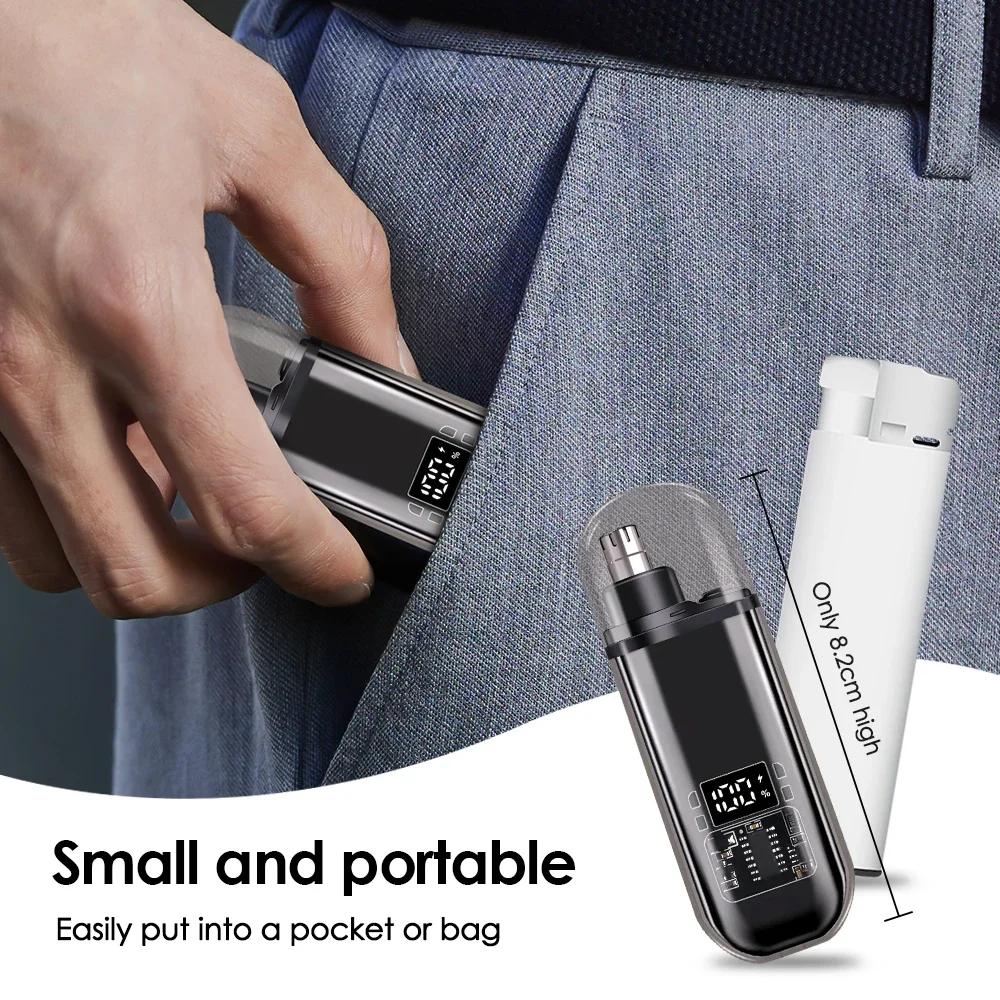 Tondeuse électrique pour le nez, Rechargeable, multi-cinétique, unisexe, automatique, lavable, appar