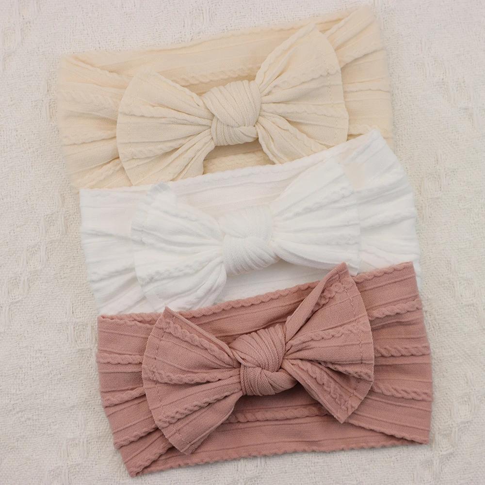 3 pièces/ensemble bébé fille bandeaux Lot arcs bébé bandeau nouveau-né cadeau élastique bandes de ch