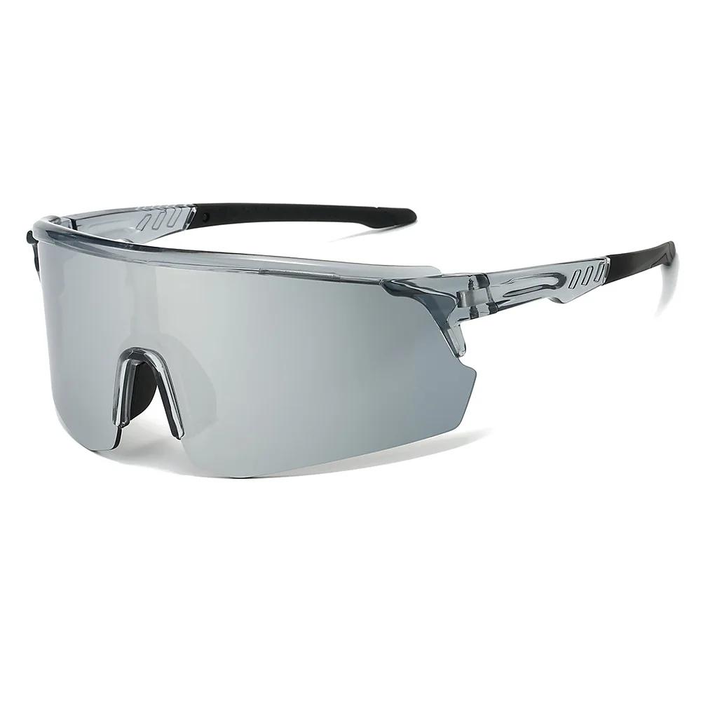 Lunettes de soleil de sport surdimensionnées pour hommes, lunettes de cyclisme, miroir, pour l'extér