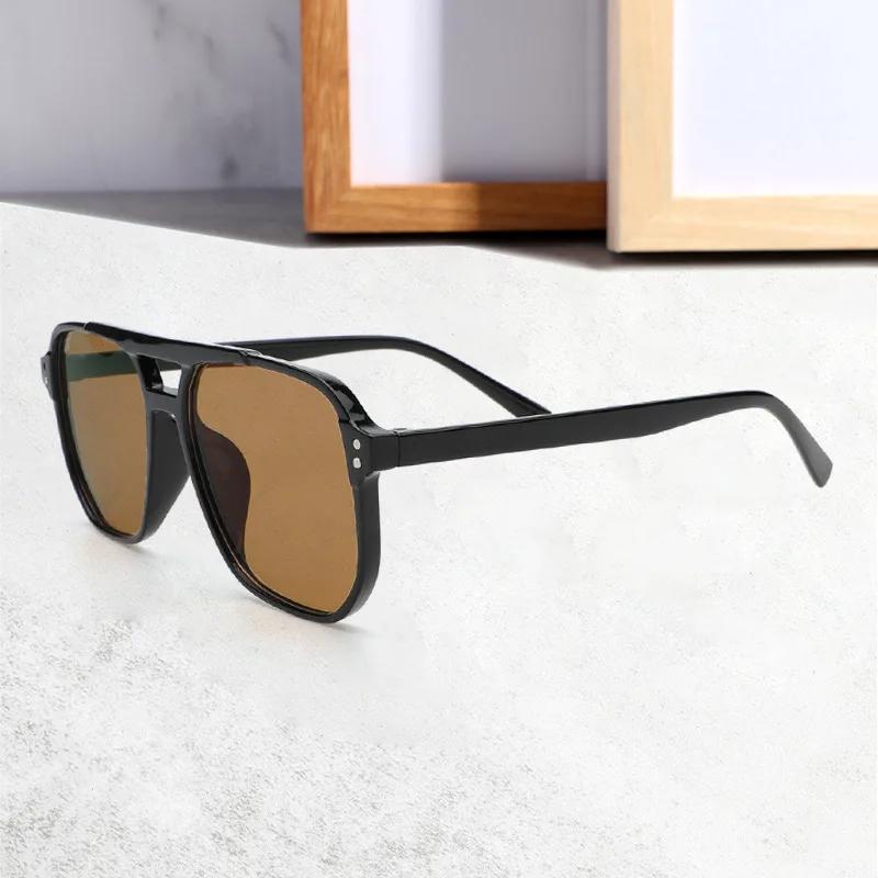 Lunettes de soleil à monture carrée Punk, Anti-UV, pour conducteur de voyage, rétro, Protection des