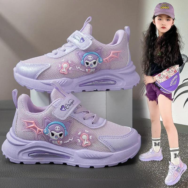 Chaussures de sport filles Sanrio 2026 Kuromi Hello Kitty - Confort extérieur voyage course printemps automne
